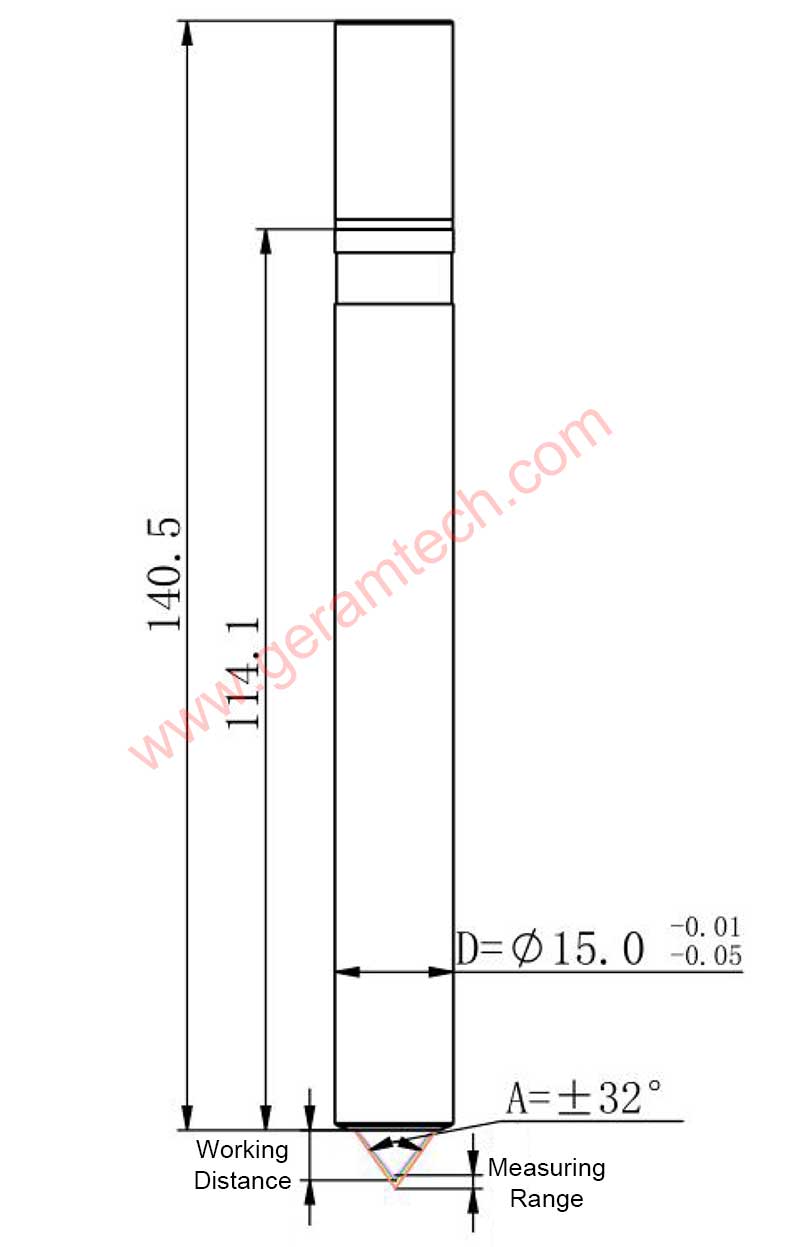 Confocal Displacement Sensor D15A32 Dimension